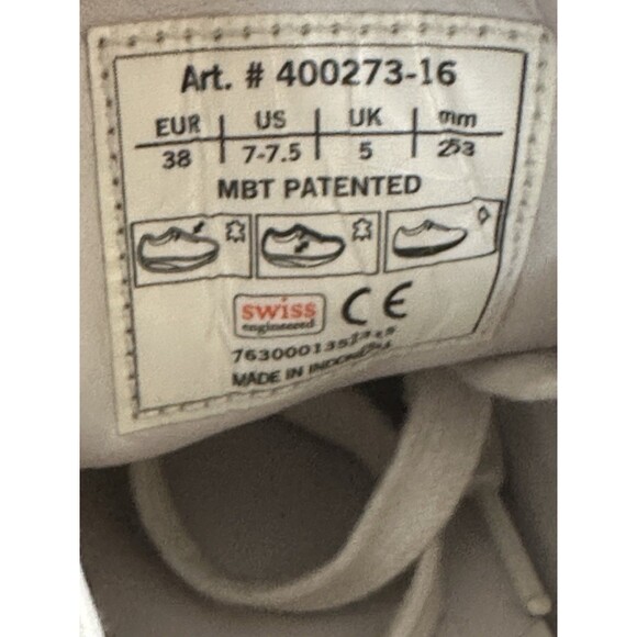 MBT 400273-16 Womens 7 - 7.5 EU 38 UK 5 Rocker Walking Oxford Nubuck Shoes - Picture 8 of 15